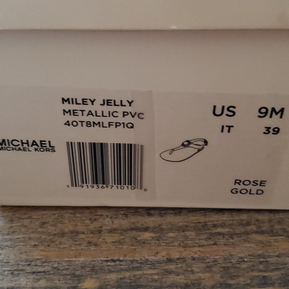 MICHAEL MICHAEL KORS Miley Rose Gold Metallic Sandal - Picture 8 of 9